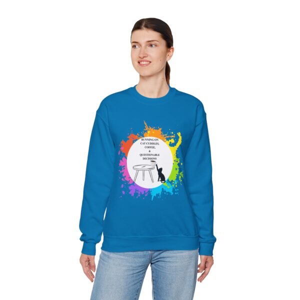 Cat Cuddles and Coffee-Unisex Pullover Sweatshirt - Image 69