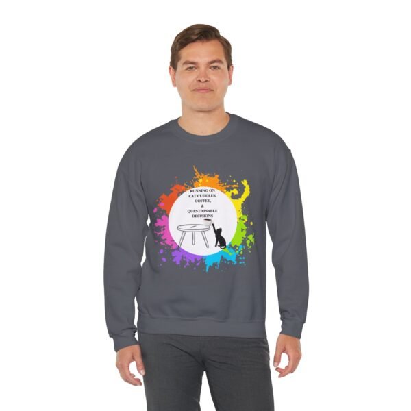 Cat Cuddles and Coffee-Unisex Pullover Sweatshirt - Image 76
