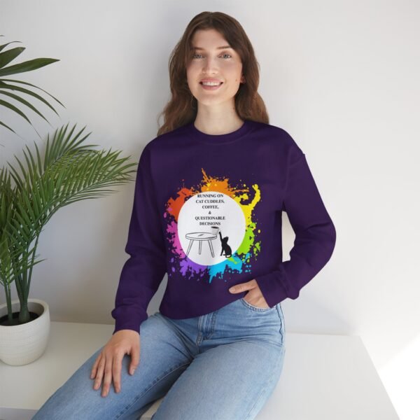 Cat Cuddles and Coffee-Unisex Pullover Sweatshirt - Image 94
