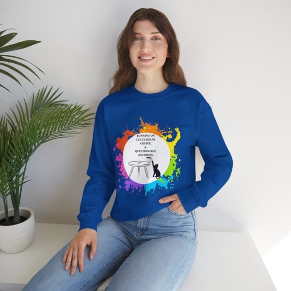 Cat Cuddles and Coffee-Unisex Pullover Sweatshirt - Image 86