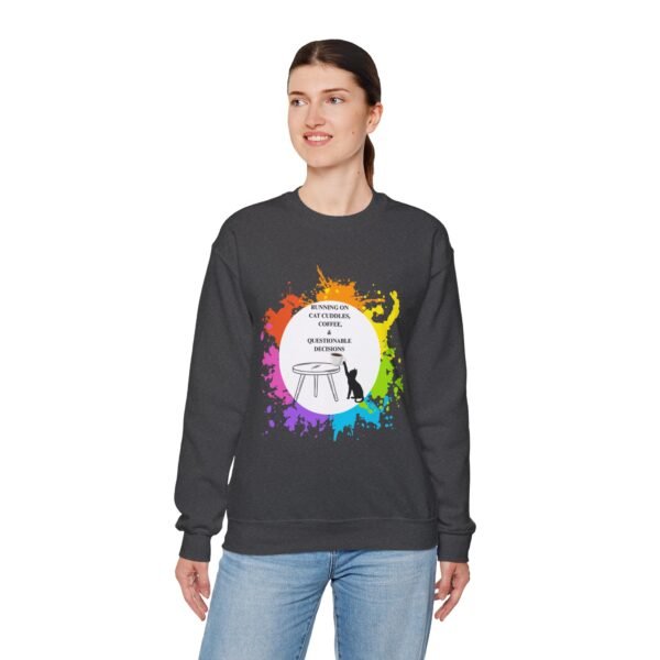 Cat Cuddles and Coffee-Unisex Pullover Sweatshirt - Image 37