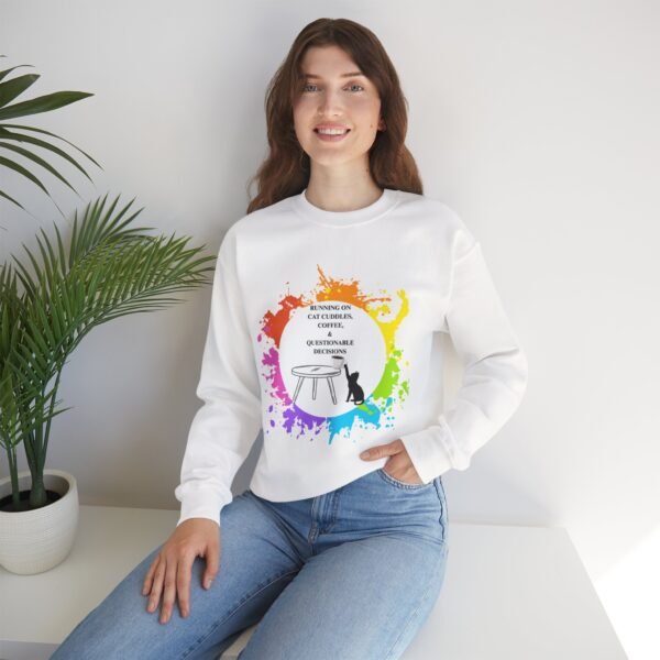 Cat Cuddles and Coffee-Unisex Pullover Sweatshirt - Image 7