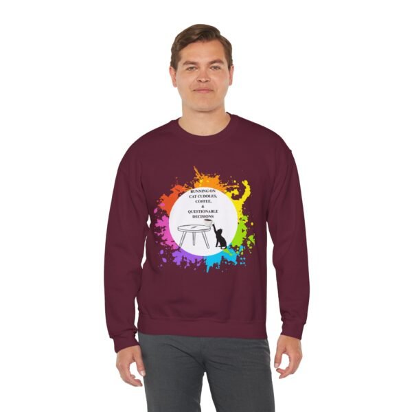 Cat Cuddles and Coffee-Unisex Pullover Sweatshirt - Image 28