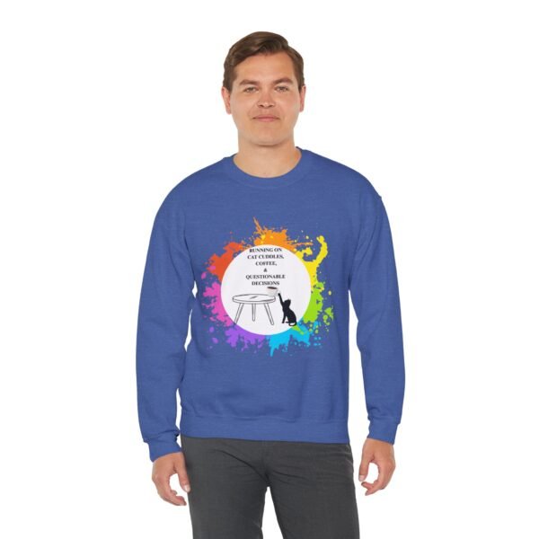 Cat Cuddles and Coffee-Unisex Pullover Sweatshirt - Image 60