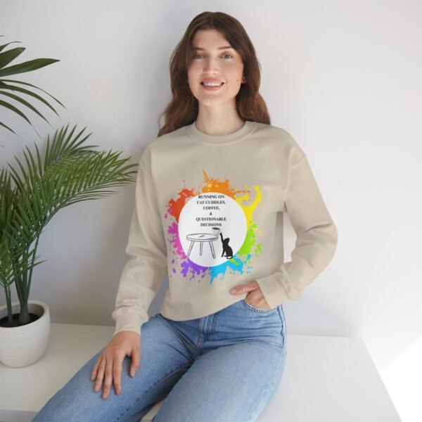 Cat Cuddles and Coffee-Unisex Pullover Sweatshirt - Image 22