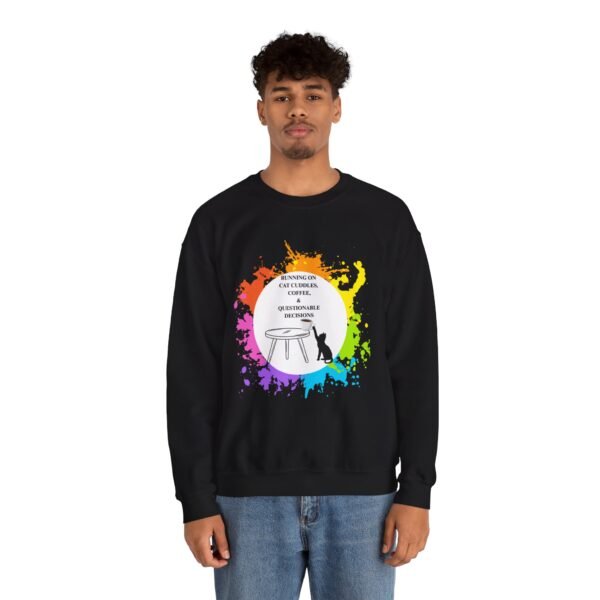 Cat Cuddles and Coffee-Unisex Pullover Sweatshirt - Image 11
