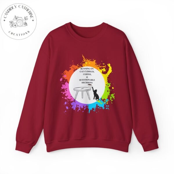 Cat Cuddles and Coffee-Unisex Pullover Sweatshirt - Image 104