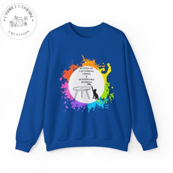 Cat Cuddles and Coffee-Unisex Pullover Sweatshirt - Image 80