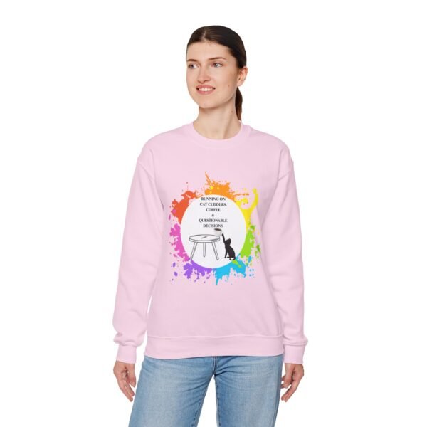 Cat Cuddles and Coffee-Unisex Pullover Sweatshirt - Image 101
