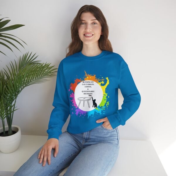 Cat Cuddles and Coffee-Unisex Pullover Sweatshirt - Image 70