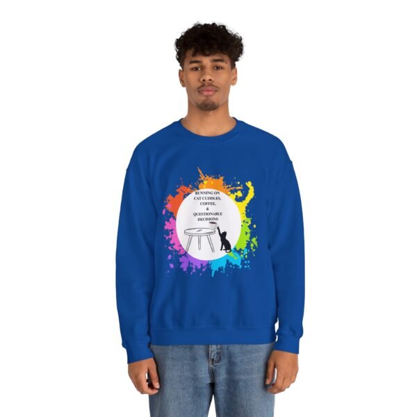 Cat Cuddles and Coffee-Unisex Pullover Sweatshirt - Image 83