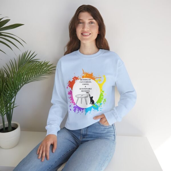 Cat Cuddles and Coffee-Unisex Pullover Sweatshirt - Image 46