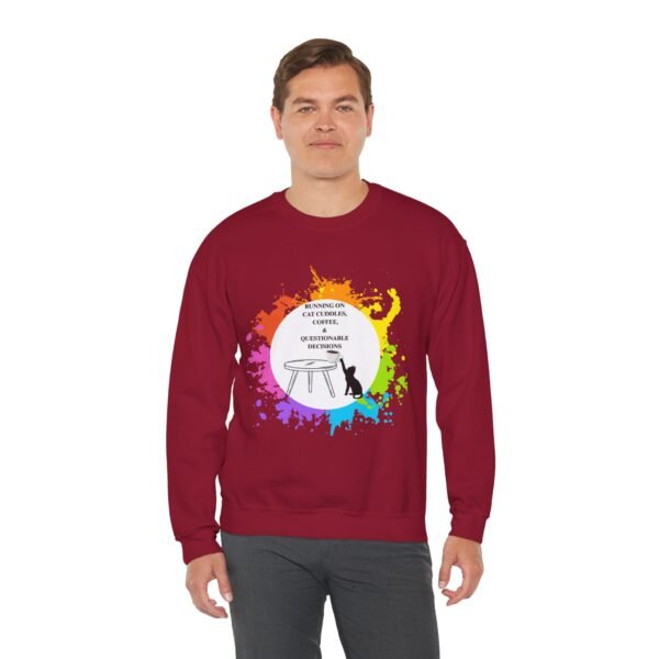 Cat Cuddles and Coffee-Unisex Pullover Sweatshirt - Image 108