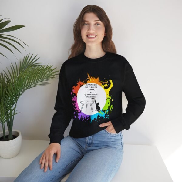 Cat Cuddles and Coffee-Unisex Pullover Sweatshirt - Image 14
