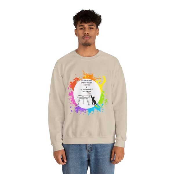 Cat Cuddles and Coffee-Unisex Pullover Sweatshirt - Image 19