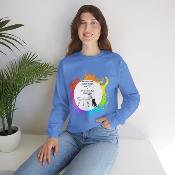Cat Cuddles and Coffee-Unisex Pullover Sweatshirt - Image 54