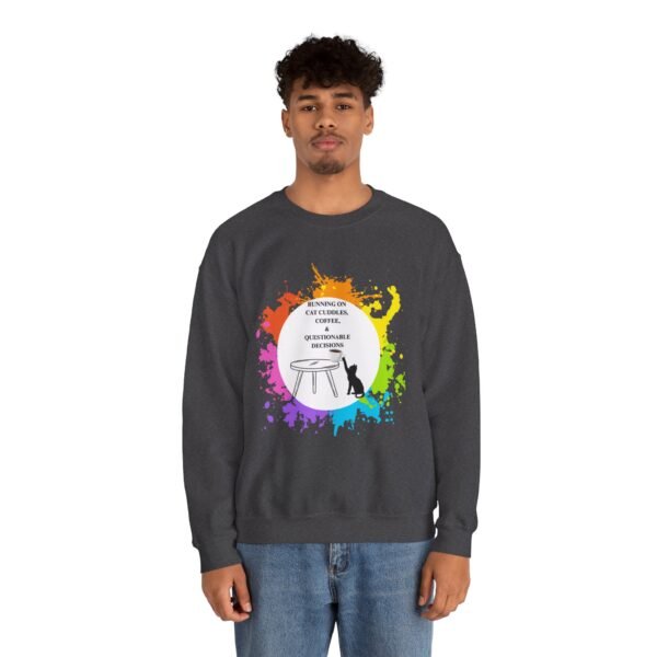 Cat Cuddles and Coffee-Unisex Pullover Sweatshirt - Image 35