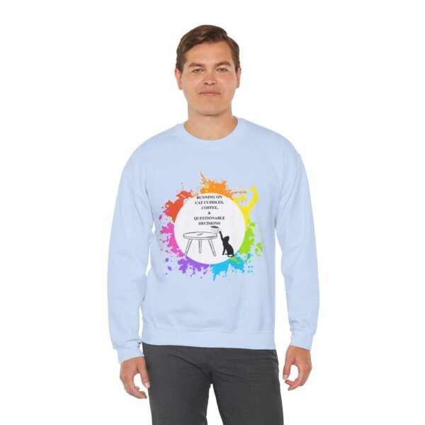 Cat Cuddles and Coffee-Unisex Pullover Sweatshirt - Image 44