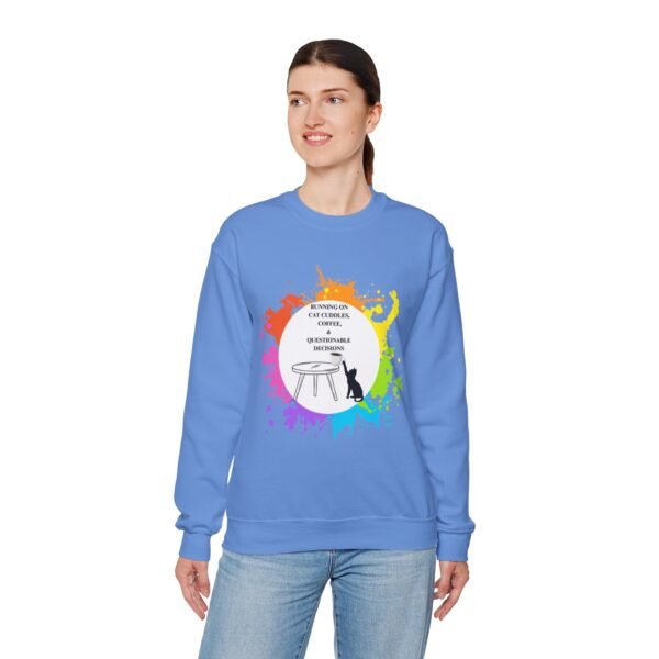 Cat Cuddles and Coffee-Unisex Pullover Sweatshirt - Image 53