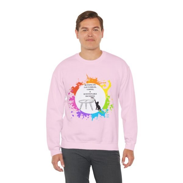 Cat Cuddles and Coffee-Unisex Pullover Sweatshirt - Image 100