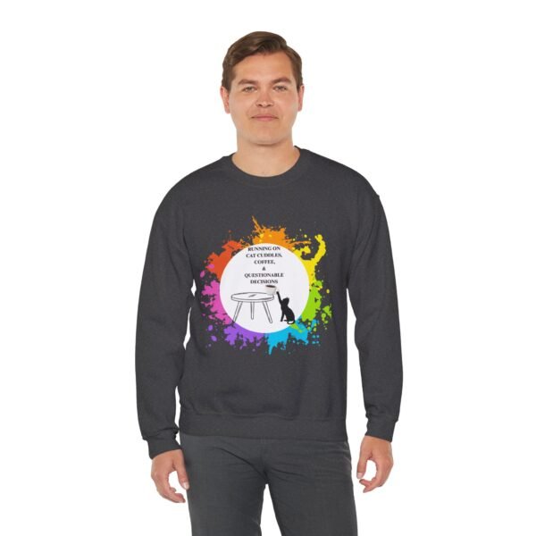 Cat Cuddles and Coffee-Unisex Pullover Sweatshirt - Image 36