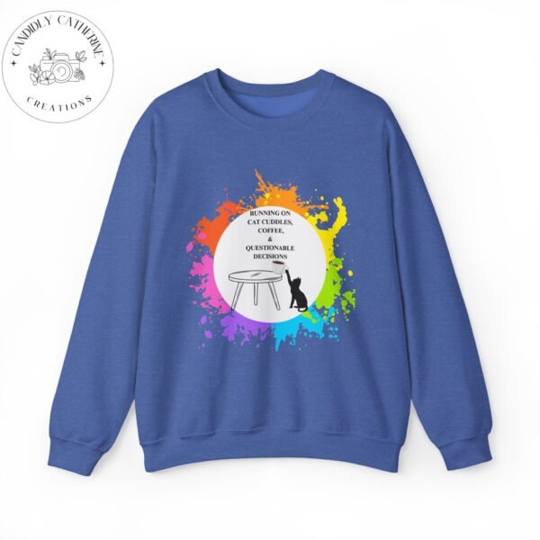 Cat Cuddles and Coffee-Unisex Pullover Sweatshirt - Image 56