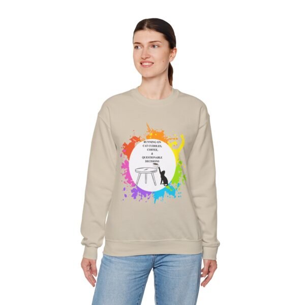 Cat Cuddles and Coffee-Unisex Pullover Sweatshirt - Image 21