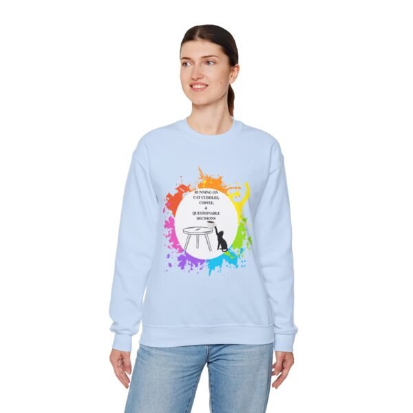 Cat Cuddles and Coffee-Unisex Pullover Sweatshirt - Image 45