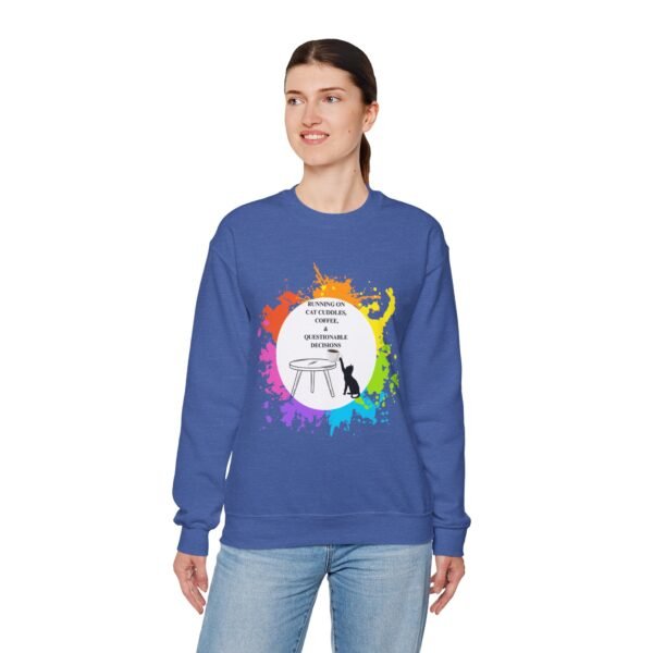 Cat Cuddles and Coffee-Unisex Pullover Sweatshirt - Image 61