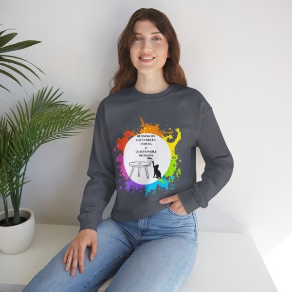 Cat Cuddles and Coffee-Unisex Pullover Sweatshirt - Image 78