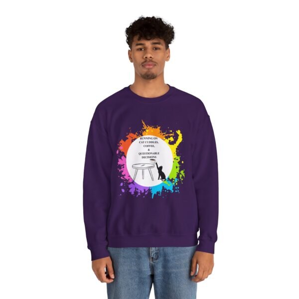 Cat Cuddles and Coffee-Unisex Pullover Sweatshirt - Image 91