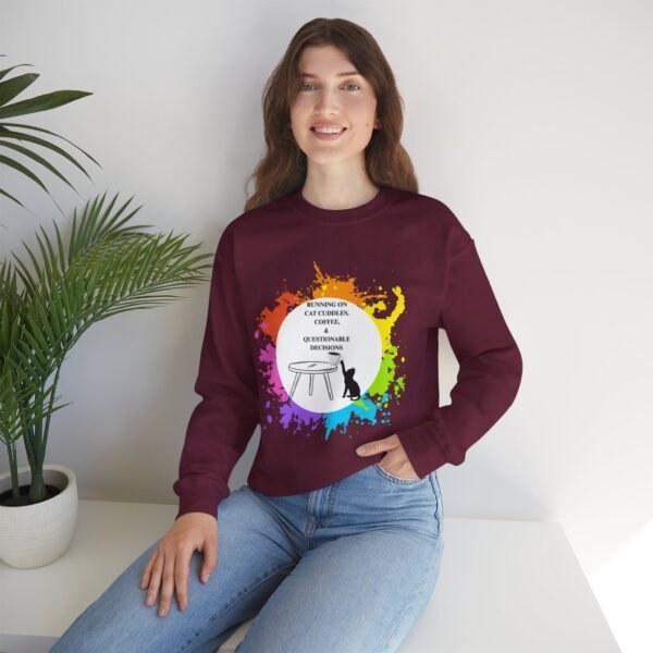 Cat Cuddles and Coffee-Unisex Pullover Sweatshirt - Image 30