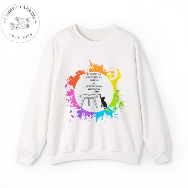 Cat Cuddles and Coffee-Unisex Pullover Sweatshirt
