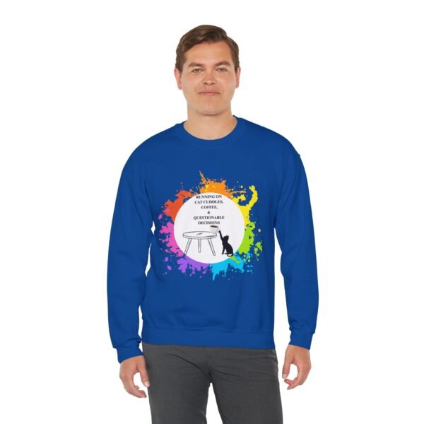 Cat Cuddles and Coffee-Unisex Pullover Sweatshirt - Image 84