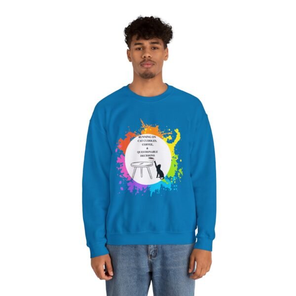 Cat Cuddles and Coffee-Unisex Pullover Sweatshirt - Image 67
