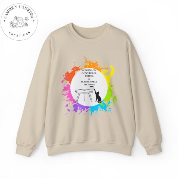 Cat Cuddles and Coffee-Unisex Pullover Sweatshirt - Image 16