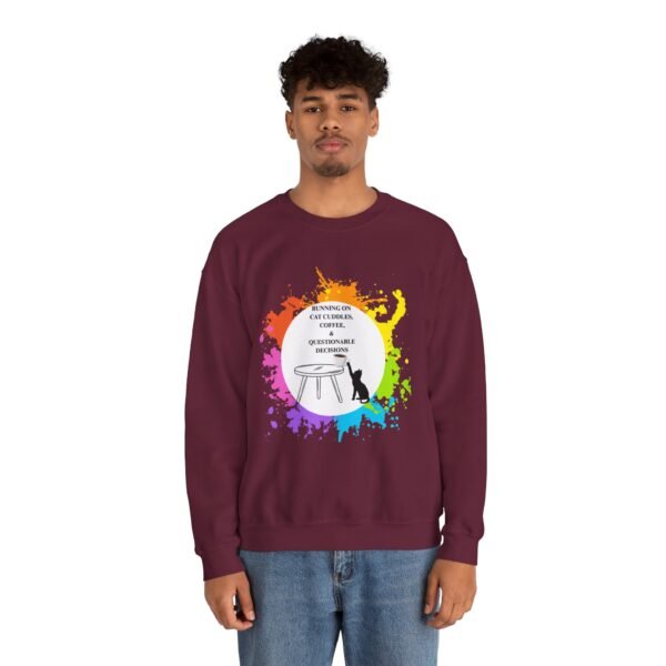 Cat Cuddles and Coffee-Unisex Pullover Sweatshirt - Image 27