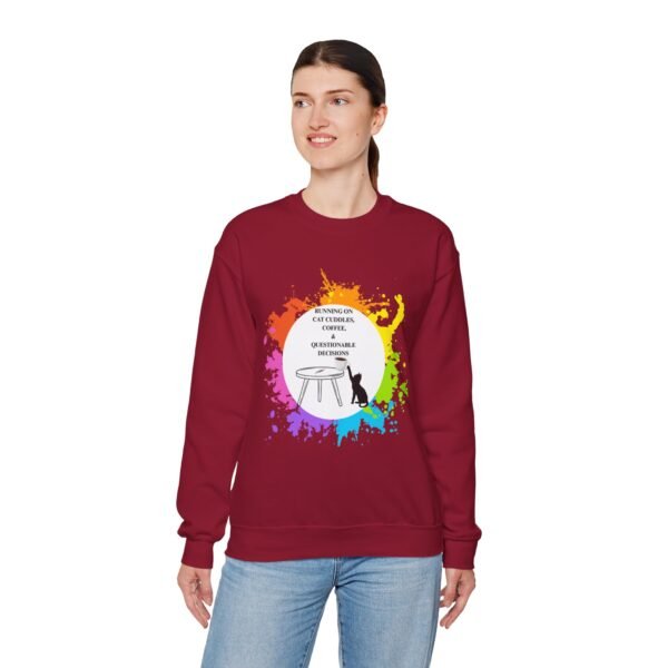Cat Cuddles and Coffee-Unisex Pullover Sweatshirt - Image 109