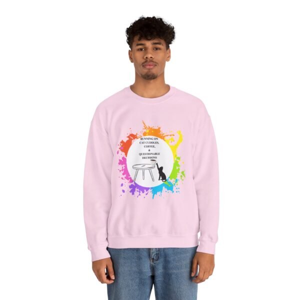 Cat Cuddles and Coffee-Unisex Pullover Sweatshirt - Image 99