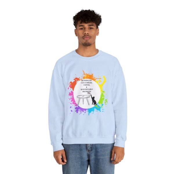 Cat Cuddles and Coffee-Unisex Pullover Sweatshirt - Image 43