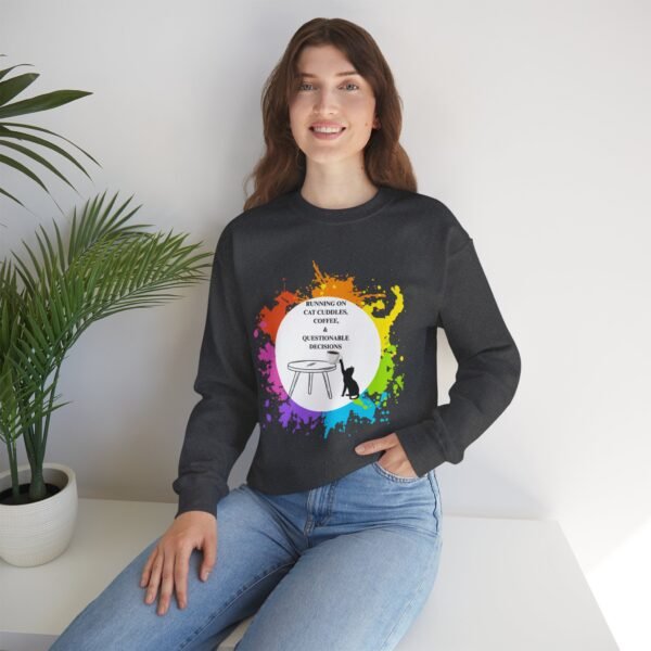 Cat Cuddles and Coffee-Unisex Pullover Sweatshirt - Image 38